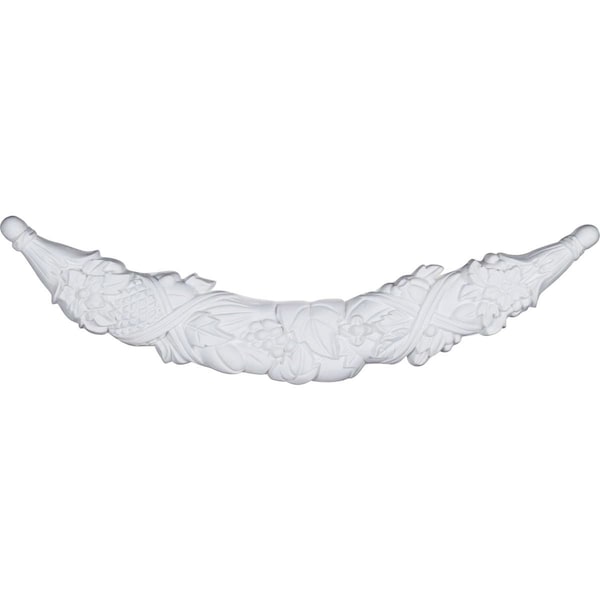 Ekena Millwork 26 1/4"W x 7 1/4"H x 1 1/8"P Palmetto Swag Small Onlay ONL07X26X01PA - main